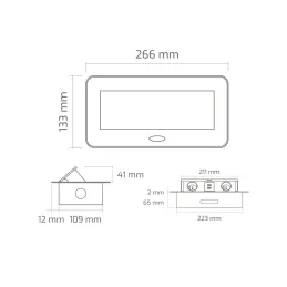 Izskočna električna vtičnica KOMBI BOX USB A+C / Črna