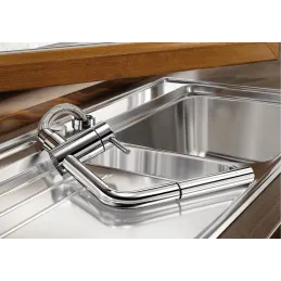 Blanco LINUS S - F - okenska armatura z izvlečno pršilko / mat črna