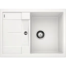 Kamnito-keramično pomivalno korito Blanco METRA 45 S Compact / Bela
