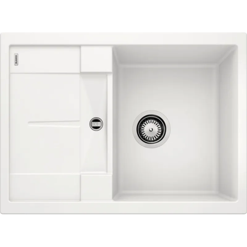 Kamnito-keramično pomivalno korito Blanco METRA 45 S Compact / Bela