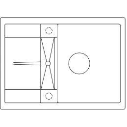 Granitno pomivalno korito Blanco METRA 45 S Compact / Kava