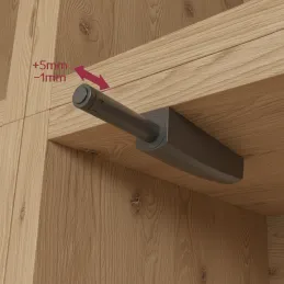 Batna za odpiranje vratc brez ročaja MOVE Mini / Siva
