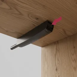 Piest za odpiranje vratc brez ročaja MOVE Mini / Bela