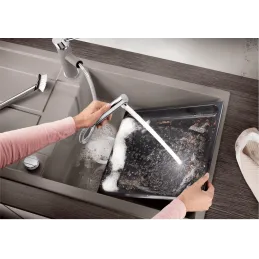 Granitno pomivalno korito Blanco METRA XL 6 S / črna