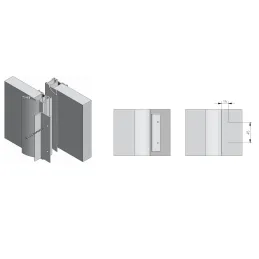 Ključavnica za drsna vrata SAFE / Aluminij