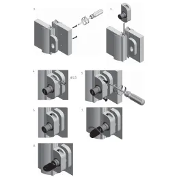 Ključavnica za drsna vrata SAFE / Aluminij