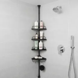 Kotni kopalniški regal REGALO SPA / Črn
