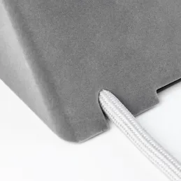 Namizna vtičnica VISION SCHUKO 2 × 230 V + 2 × USB za polnjenje / Siva