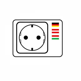Izvlečna električna vtičnica MODERO SCHUKO 3x230V / mat črna