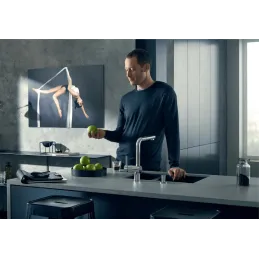 Pomivalno korito iz keramike Blanco SUBLINE 340 / 160 U / levo