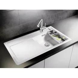 Pomivalno korito iz keramike Blanco ZENAR XL 6 S / z ekscentrom / desno