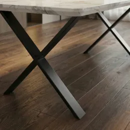Namizni nogi ULTRA SLIM Črna / Par