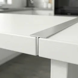 Univerzalni povezovalni profil za delovno ploščo 38 mm z ravnim robom ABS / aluminij