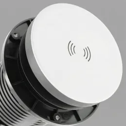 Izvlečna vtičnica LEGIA SCHUKO 2x230V + USB A-C + lučka / Bela matirana