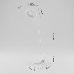 Namizna LED-svetilka s pritrditvijo na mizo 4 W ALBO / Bela