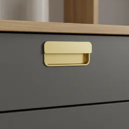 Vgrezna ročica RAMONA / brušeno zlato