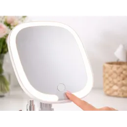 Kozmetično ogledalo z LED-osvetlitvijo LIANO / Bela