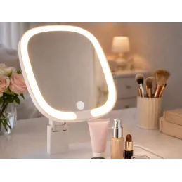 Kozmetično ogledalo z LED-osvetlitvijo LIANO / Bela