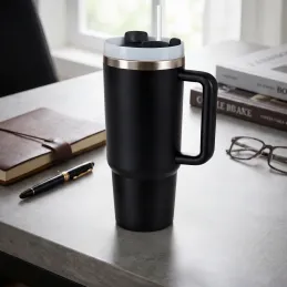 Termo kozarec za napitke TROPHY 1200 ml / Črna
