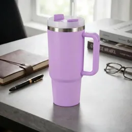 Termo lonček za napitke TROPHY 1200 ml / Vijolična