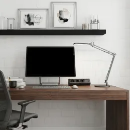 Električna vtičnica OFFICE 3x230V + 1xUSB C+A FRENCH / Mat črna