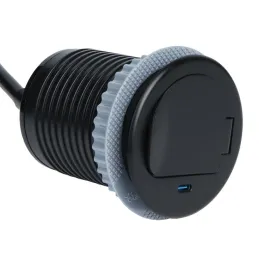 Notranja vtičnica ALPHA BOX SCHUKO 1x230V + USB C / mat črna