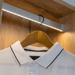 Obešalna palica SLIM za LED-trak s pokrovčkom / Aluminij