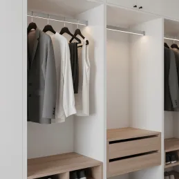 Obešalna palica SLIM za LED-trak s pokrovčkom / Aluminij