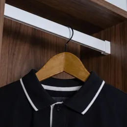 Obešalna palica SLIM za LED-trak s pokrovčkom / Mat bela