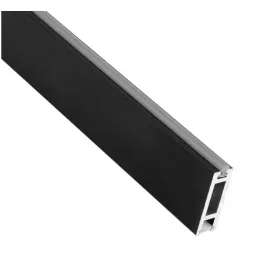 Obešalna palica 1 m SLIM za LED-trak z zaključki / mat črna