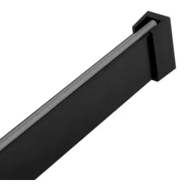 Obešalna palica 1 m SLIM za LED-trak z zaključki / mat črna