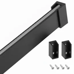 Obešalna palica 1 m SLIM za LED-trak z zaključki / mat črna