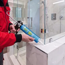 Univerzalni acetatni silikon 280 ml / Bela