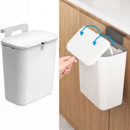 Koš za odpadke BIBA za na vrata 11 l / bel