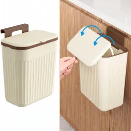 Koš za odpadke BIBA za na vrata 11 l / Bež barva