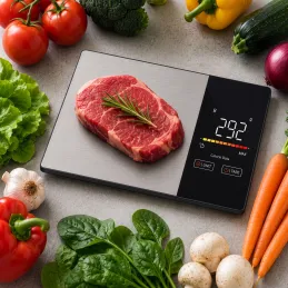 Kuhinjska digitalna tehtnica z aplikacijo FIT BODY / Črna