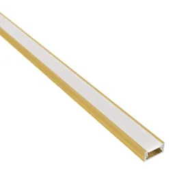 Aluminijasti profil ZARIA za LED-osvetlitev z mlečnim pokrovom / Zlata
