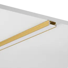 Aluminijasti profil ZARIA za LED-osvetlitev z mlečnim pokrovom / Zlata