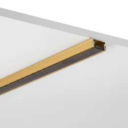 Aluminijasta letev ZARIA za LED-osvetlitev s črnim pokrovčkom / zlata