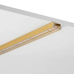 Aluminijast profil ZARIA za LED-osvetlitev s prozornim pokrovom / zlata