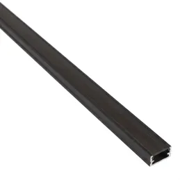 Aluminijasti profil ZARIA za LED-osvetlitev s črnim pokrovom / Črna matirana finish