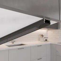 Aluminijasti profil ZARIA za LED-osvetlitev s črnim pokrovom / Črna matirana finish