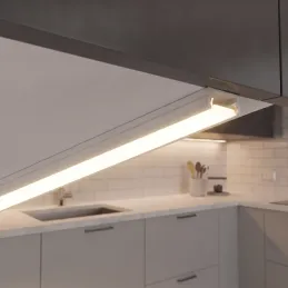 Aluminijasti profil ZARIA za LED-osvetlitev z mlečnim pokrovom / mat bela