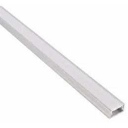 Aluminijast profil ZARIA za LED-osvetlitev z mlečnim pokrovom / Aluminij