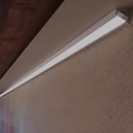 Kotna aluminijasta letev ZARIA za LED-osvetlitev z mlečnim pokrovom / Mat bela