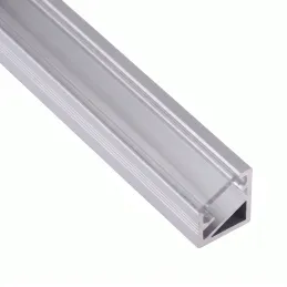 Kotni aluminijasti profil ZARIA za LED-razsvetljavo s prozornim pokrovom / Aluminij