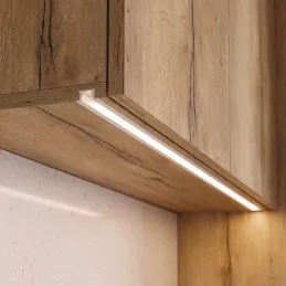 Vgradni aluminijasti profil ZARIA za LED-osvetlitev z mlečnim pokrovom / Mat bela