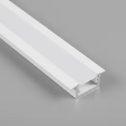 Vgradni aluminijasti profil ZARIA za LED-osvetlitev z mlečnim pokrovom / Mat bela