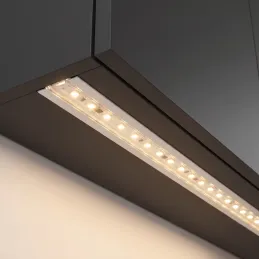 Vgradni aluminijasti profil ZARIA za LED-osvetlitev s prozornim pokrovom / mat bela