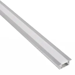 Vgradni aluminijasti profil ZARIA za LED-osvetlitev z mlečnim pokrovom / Aluminij
